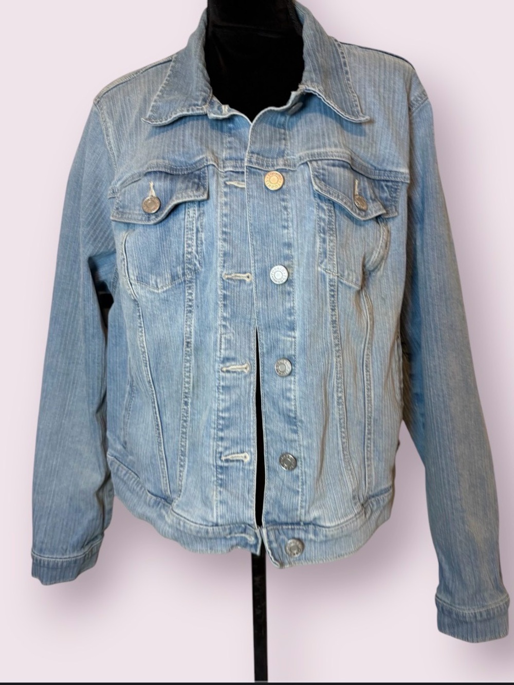 Torrid Light Wash Denim Jean Trucker Jacket Size 2X